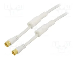 GOOBAY Cable Coaxial Plano de 7,5m con Conector F