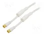 GOOBAY Cable Coaxial Plano de 7,5m con Conector F