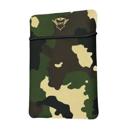 Funda Trust Gaming GXT 1244C Lido para Portátiles hasta 17.3"/ Camuflaje Selva