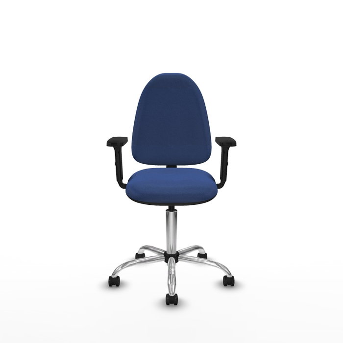 PIQUERAS Y CRESPO Silla de oficina Aýna Azul marino con Brazos 2D