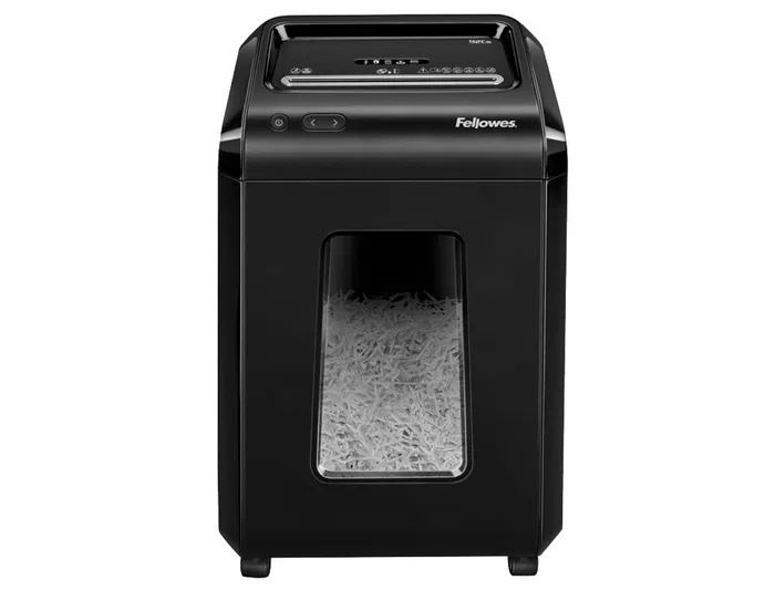 Fellowes 92CS Destructora de Documentos, Capacidad 18 Hojas, Partículas, Seguridad P-4, Papelera 25 L, Destruye Grapas, Clips, CDs