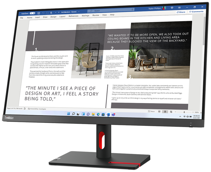 Lenovo ThinkVision S27i-30 Full HD IPS 27 pulgadas Gris Storm Grey