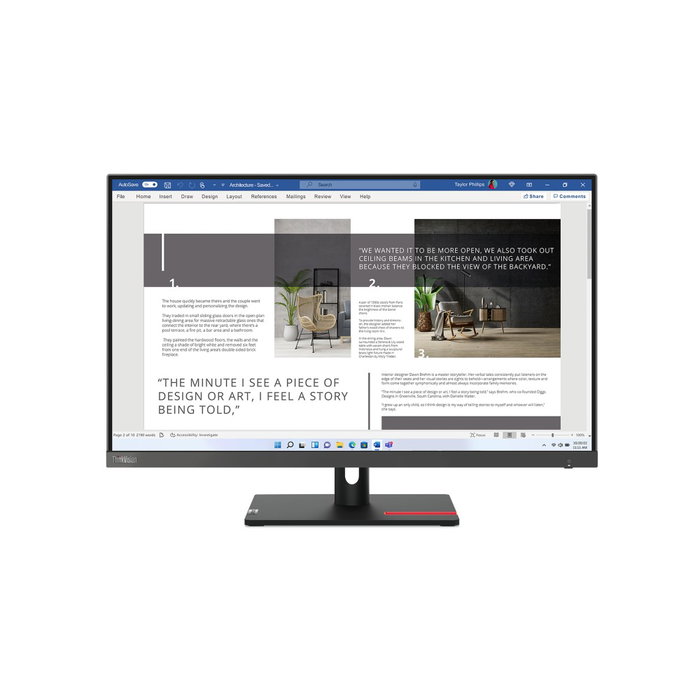 Lenovo ThinkVision S27i-30 Monitor LED 27" Full HD 1920 x 1080 Gris