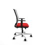 PIQUERAS Y CRESPO Silla de oficina Haches con mecanismo Sincro/Traslack Rojo y Blanco