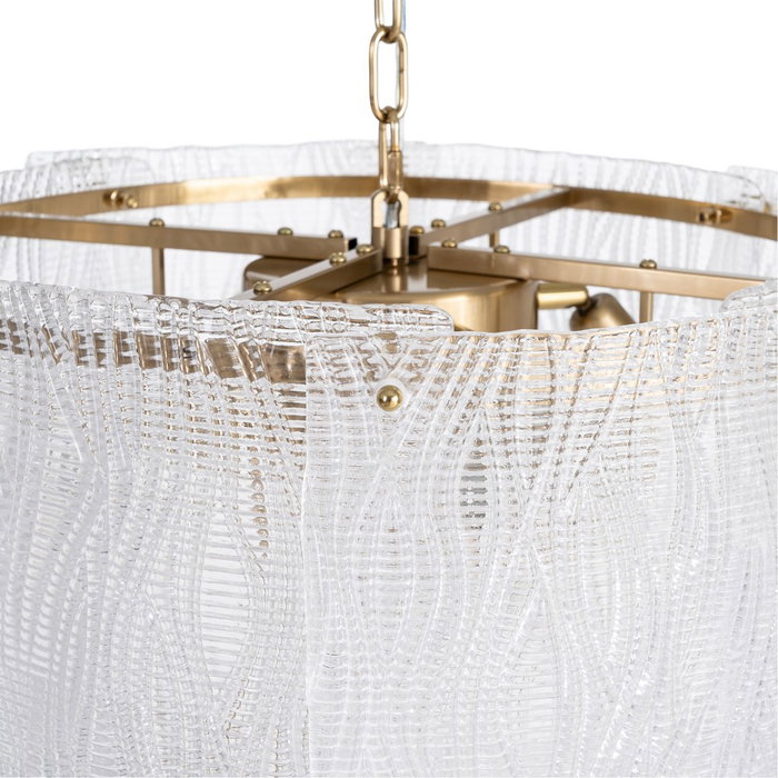 Lámpara Techo Blanco Cristal Iluminación 58 X 58 X 60 cm