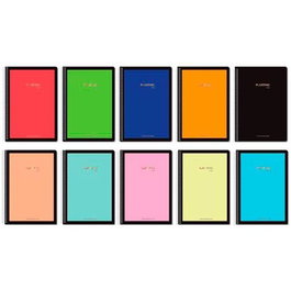 Pacsa Cuaderno Serie Lux 80H Folio 100gr Espiral Tapa Polipropileno Colores Surtidos Set 5 Unidades (Set de 5)