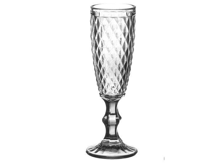 Vivalto Copa Cava Diamante Gris 170 ml 7x20x7 cm (Set de 24)