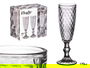 Vivalto Copa Cava Diamante Gris 170 ml 7x20x7 cm (Set de 24)