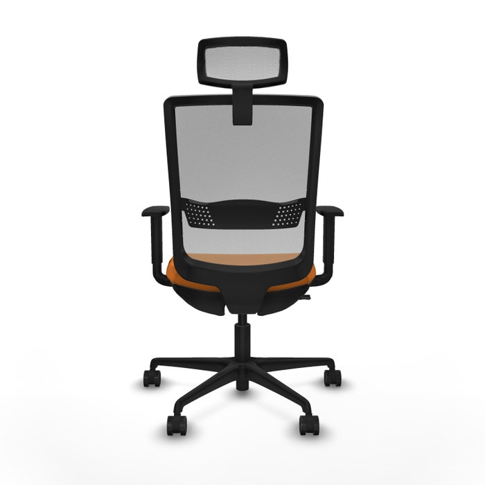 PIQUERAS Y CRESPO Silla de oficina Haches Naranja y Gris