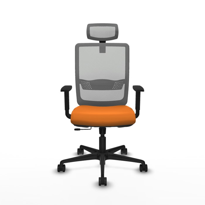 PIQUERAS Y CRESPO Silla de oficina Haches Naranja y Gris