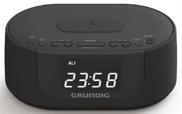 Grundig Radio Reloj Despertador con Carga Inalámbrica Qi - AM/FM, DAB+, USB