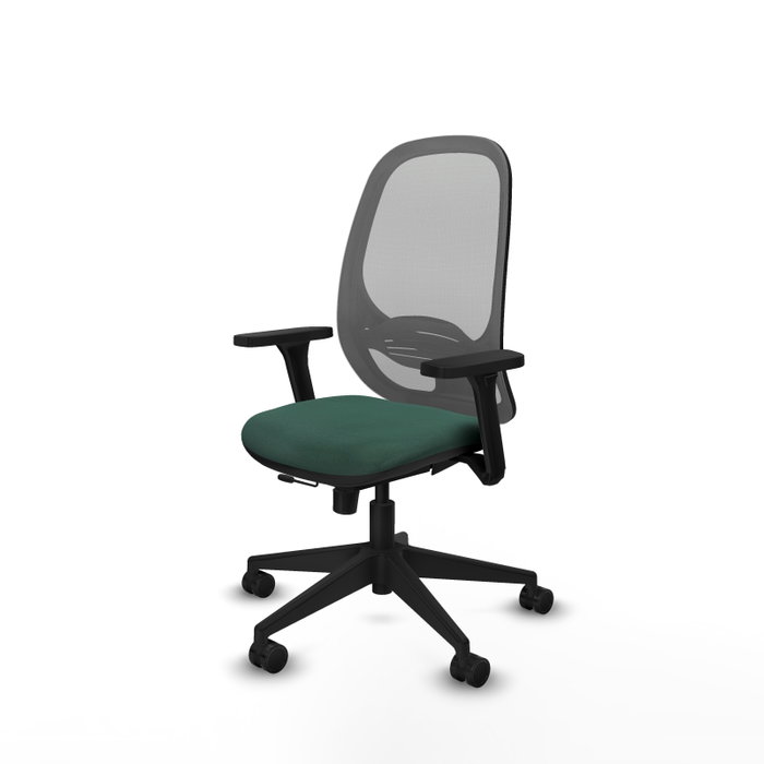 PIQUERAS Y CRESPO Silla de oficina Cilanco con mecanismo Sincro/Traslack Verde botella y Gris PIQUERAS Y CRESPO Silla de oficina Cilanco con mecanismo Sincro/Traslack Verde botella y Gris