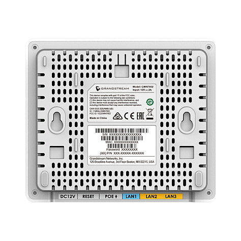 Grandstream GWN7604 Access Point Wi-Fi 6 con PoE Integrado, Doble Banda 2.4/5GHz, Velocidad 867Mbps, 4 Puertos LAN Gigabit