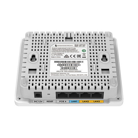 Grandstream GWN7604 Access Point Wi-Fi 6 con PoE Integrado, Doble Banda 2.4/5GHz, Velocidad 867Mbps, 4 Puertos LAN Gigabit
