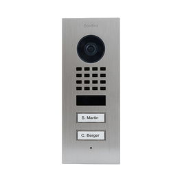 DoorBird D1102V IP Videoportero Acero Inoxidable 2 Botones Empotrar