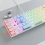 Rampage Radiant K11 Teclado Gaming Mecánico 60% RGB Blue Switch Blanco