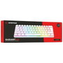 Rampage Radiant K11 Teclado Gaming Mecánico 60% RGB Blue Switch Blanco