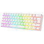 Rampage Radiant K11 Teclado Gaming Mecánico 60% RGB Blue Switch Blanco