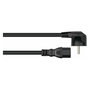 Kabelmeister Cable de toma de tierra de 90° a C15, 0,5 m, negro