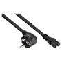Kabelmeister Cable de toma de tierra de 90° a C15, 0,5 m, negro