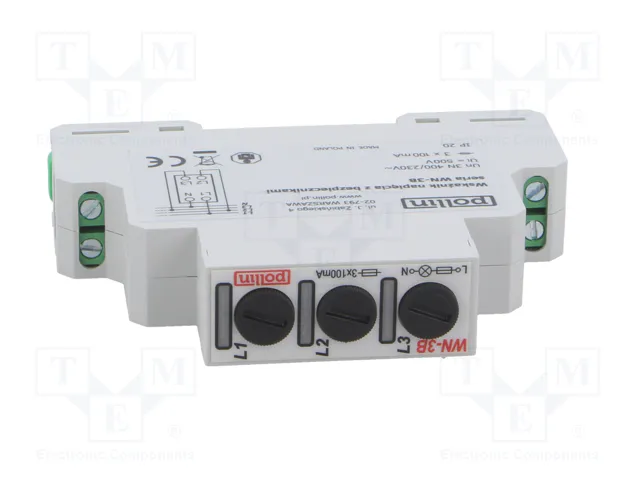 POLLIN Indicador de tensión 3x400VAC rojo POLLIN Indicador de tensión 3x400VAC rojo