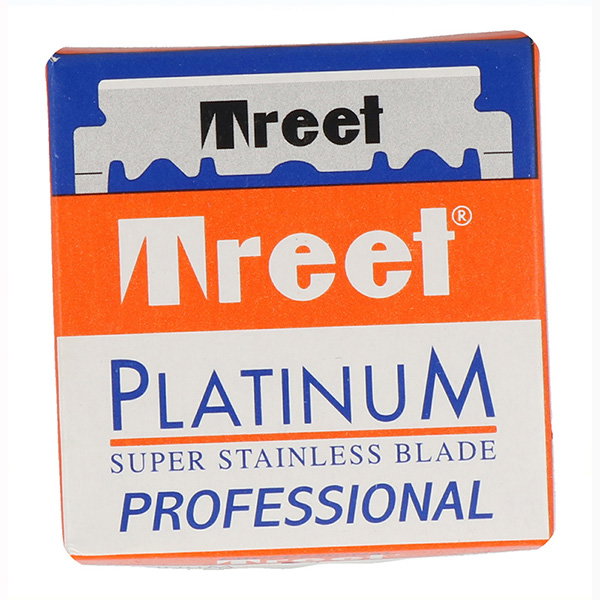 Treet Cuchillas Platinum Super Stainless de un solo borde, 100 piezas