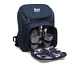 Mochila Nevera Kit Picnic Excursión Azul Marino