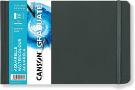CANSON - GUARRO Cuaderno Graduate Acuarela 14x21,6 28h 250g Grano Fino