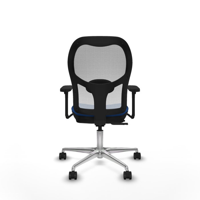 PIQUERAS Y CRESPO Silla de oficina Jorquera con mecanismo Sincro/Traslack Azul y Blanco PIQUERAS Y CRESPO Silla de oficina Jorquera con mecanismo Sincro/Traslack Azul y Blanco