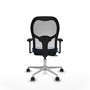 PIQUERAS Y CRESPO Silla de oficina Jorquera con mecanismo Sincro/Traslack Azul y Blanco