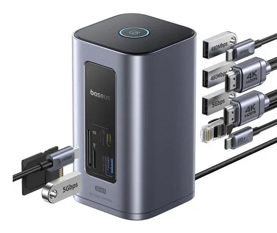 Baseus Air Spacemate 12-en-1 Gris espacial