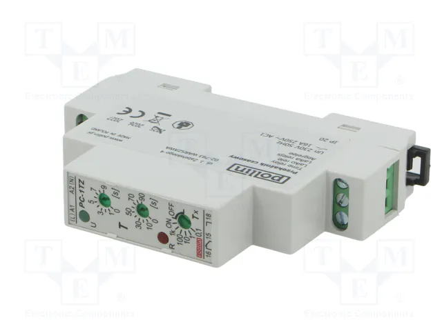 POLLIN PC-1TZ Relé de tiempo 230VAC SPDT