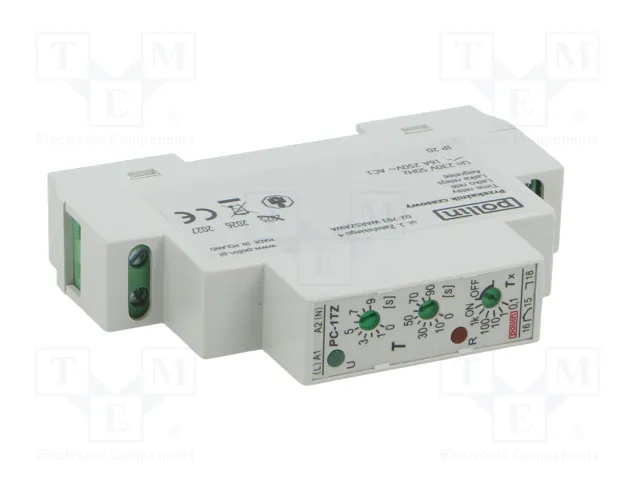 POLLIN PC-1TZ Relé de tiempo 230VAC SPDT