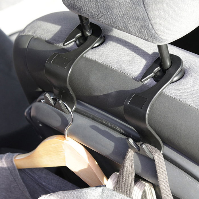 Je cherche une Idee Juego de 2 Perchas para Coche, Organizador Asiento Trasero para Bolsas y Chaquetas