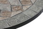DKD Home Decor Mesa Terraza Y Jardin Negro Multicolor Metal Ceramica 80 x 80 x 76 cm