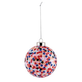 Alessi Bola de Navidad Proust de Vidrio Soplado Rojo con Lunares