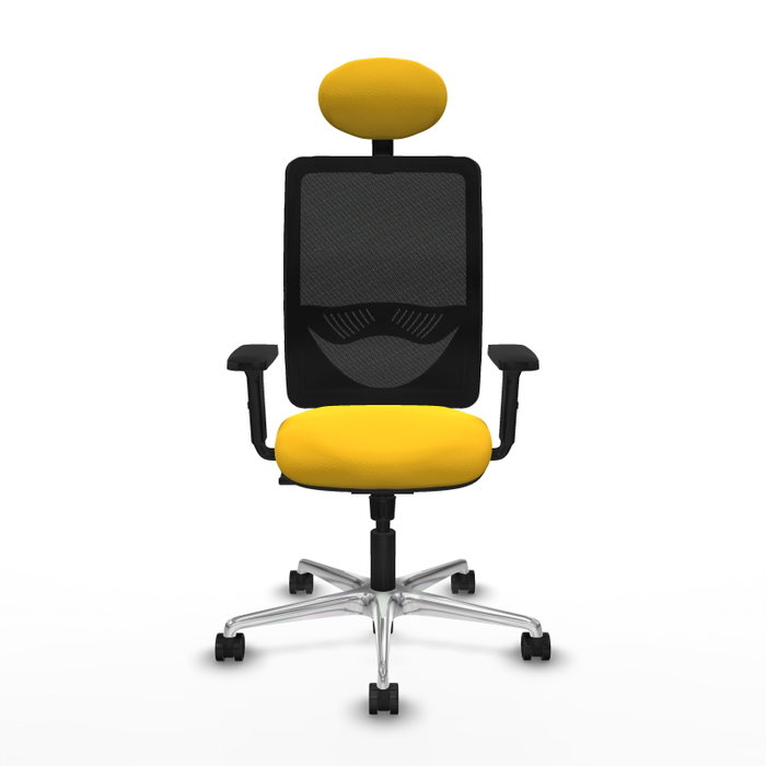 PIQUERAS Y CRESPO Silla de oficina Zulema con Mecanismo Sincro, Amarillo y Negro PIQUERAS Y CRESPO Silla de oficina Zulema con Mecanismo Sincro, Amarillo y Negro