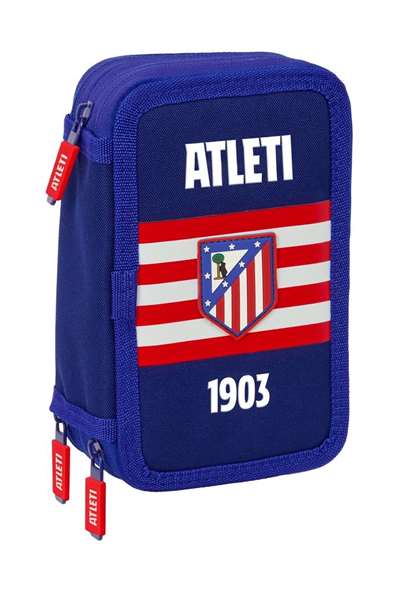 Safta Plumier Triple Estuche Escolar con 37 Piezas, Capacidad 12.5 x 19.5 x 5.5 cm, Para Material de Oficina y Papelería Safta Plumier Triple Estuche Escolar con 37 Piezas, Capacidad 12.5 x 19.5 x 5.5 cm, Para Material de Oficina y Papelería