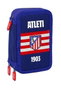 Safta Plumier Triple Estuche Escolar con 37 Piezas, Capacidad 12.5 x 19.5 x 5.5 cm, Para Material de Oficina y Papelería