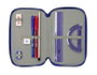 Safta Plumier Triple Estuche Escolar con 37 Piezas, Capacidad 12.5 x 19.5 x 5.5 cm, Para Material de Oficina y Papelería