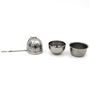 Cook Concept Infusor de Té con Soporte Anti-Goteo de Acero Inoxidable para Infusiones d.4,5 cm; h.5,5 cm