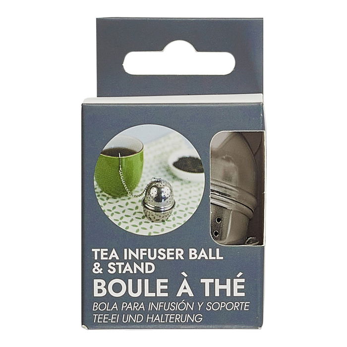 Cook Concept Infusor de Té con Soporte Anti-Goteo de Acero Inoxidable para Infusiones d.4,5 cm; h.5,5 cm Cook Concept Infusor de Té con Soporte Anti-Goteo de Acero Inoxidable para Infusiones d.4,5 cm; h.5,5 cm