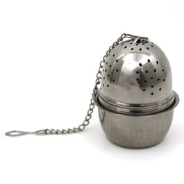 Cook Concept Infusor de Té con Soporte Anti-Goteo de Acero Inoxidable para Infusiones d.4,5 cm; h.5,5 cm