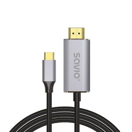 Savio CL-170 Cable USB-C a HDMI v2.0b, 1m, cobre