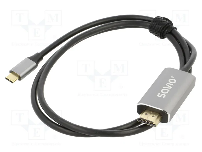 Savio CL-170 Cable USB-C a HDMI v2.0b, 1m, cobre