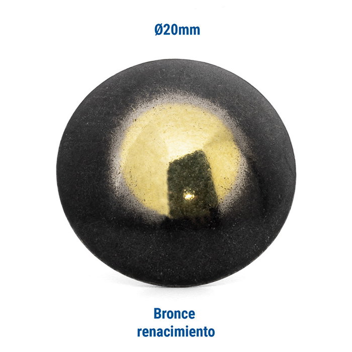 HEICO Tachuela Lisa Ø20 Acabado Bronce Renacim - Set de 3000 unidades