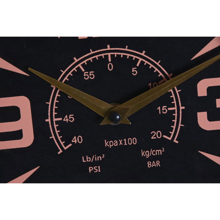 DKD Home Decor Reloj de Pared Vintage Bolai avion 25 Plateado Dorado 48 x 11 x 44.5 cm