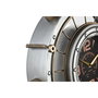 DKD Home Decor Reloj de Pared Vintage Bolai avion 25 Plateado Dorado 48 x 11 x 44.5 cm