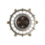 DKD Home Decor Reloj de Pared de Hierro Plateado 48x11x44,5 cm