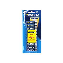 Varta Batería AA (LR6) High Energy Alcalino 1.5V - Pack 20 Unidades